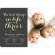 Yellow Best In Threes Triplets Photo Birth Announcements Image 5 of 6